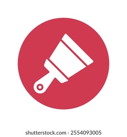 Scraper vector Glyph Cricle Icon.Eps file 10