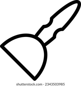 scraper Vector illustration on a transparent background.Premium quality symmbols.Stroke vector icon for concept and graphic design. 
