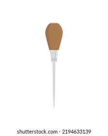 Scratch awl illustration vector flat design editable. Scratch awl vector