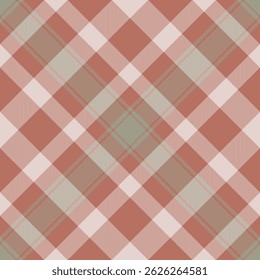 Kratzer Hintergrund Tartan Stoff, Dekorieren Vektormuster kariert. Checker überprüfen Textur Textil nahtlos in rot und helle Farben.