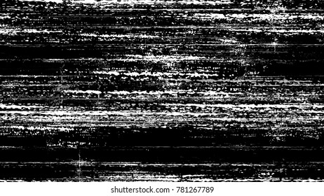 Scratch Black and White Distress Grunge Brush Texture. Hand Drawn Old Scratched Seamless Pattern. Dirty Cracked Wall Texture. Sketch, Rust Fashion Print Design Pattern.