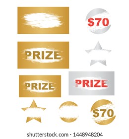 Scratch card game, scratch and win lottery. Lottery winning ticket and scratch cards