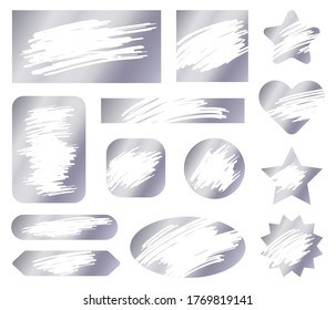 Scratch Card. Vector Texture. Scratch Card Effect For Lottery Ticket, Template Gambling Award Promotional Illustration