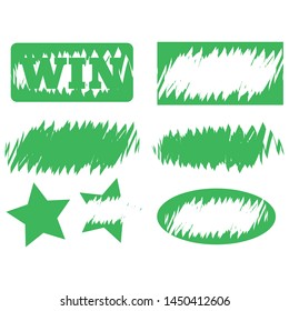 Scratch cards vector. Lottery cover for scratch card