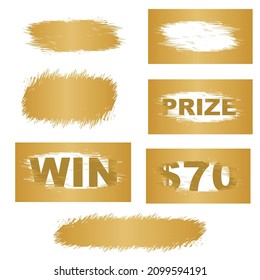Scratch cards vector. Lottery cover for scratch card