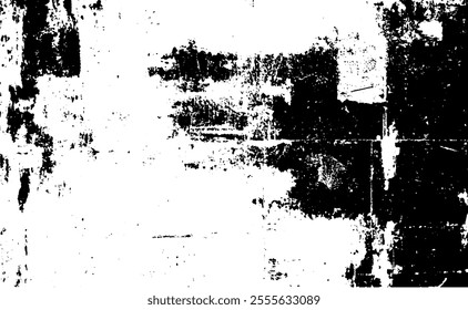 Scratch and dirt background with distressed vector overlay. Shabby pattern of vintage stains, dots, and rough grain.