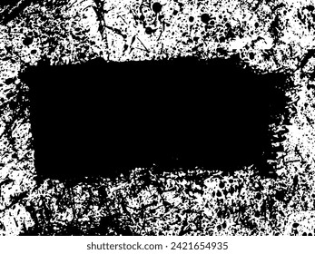 Fondo de la garganta del escote, marco. Textura pintada . Grano de angustia por sobreposición de polvo. Simplemente coloque la ilustración sobre cualquier objeto para crear efecto de grifo. Ilustración del vector
