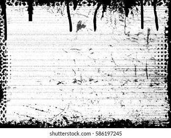 Scratch Grunge Urban Background Vector Texture with dirty border frame for your design.Dust Overlay Distress Grain ,Simply Place illustration over any Object to Create grungy Effect .abstract