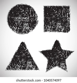 Scratch Grunge Urban Background.Texture Vector.Dust Overlay Distress Grain ,Simply Place illustration over any Object to Create grungy Effect .square , triangle, circle , star shape for your design.