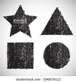 Scratch Grunge Urban Background.Texture Vector.Dust Overlay Distress Grain ,Simply Place illustration over any Object to Create grungy Effect .square , triangle, circle , star shape for your design.