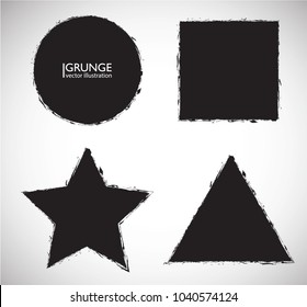Scratch Grunge Urban Background.Texture Vector.Dust Overlay Distress Grain ,Simply Place illustration over any Object to Create grungy Effect .square , triangle, circle , star shape for your design.