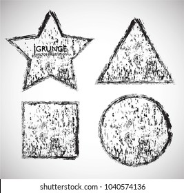 Scratch Grunge Urban Background.Texture Vector.Dust Overlay Distress Grain ,Simply Place illustration over any Object to Create grungy Effect .square , triangle, circle , star shape for your design.