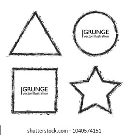 Scratch Grunge Urban Background.Texture Vector.Dust Overlay Distress Grain ,Simply Place illustration over any Object to Create grungy Effect .square , triangle, circle , star shape for your design.