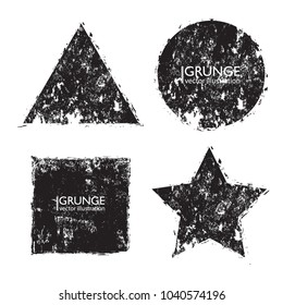 Scratch Grunge Urban Background.Texture Vector.Dust Overlay Distress Grain ,Simply Place illustration over any Object to Create grungy Effect .square , triangle, circle , star shape for your design.