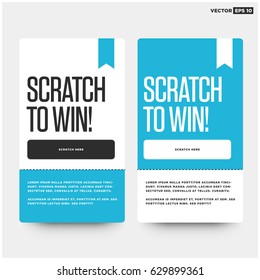 Scratch Here To Win Card Design