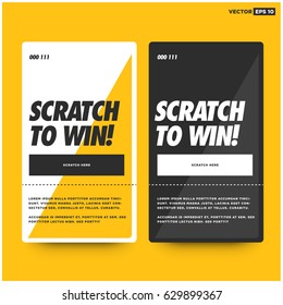 Scratch Here To Win Card Design