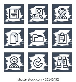 Scratch icon set 3