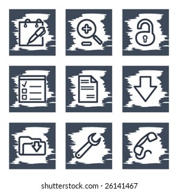 Scratch icon set 8