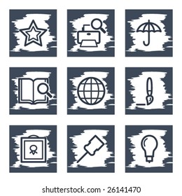 Scratch icon set 9