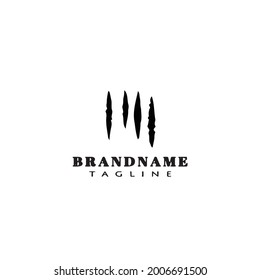 scratch mark logo icon design template modern vector illustration