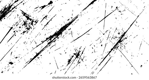 Marcas de arranhão no plano de fundo branco e transparente. Faça um esboço de planos de fundo grunge abstratos para criar um efeito angustiado. Sobreposição de design monocromático de grão de aflição.