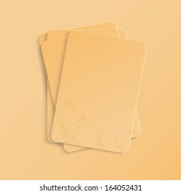 scratch paper.beige paper sheets .grunge design.stack of old papers.vector