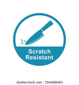 scratch resistance badge logo design