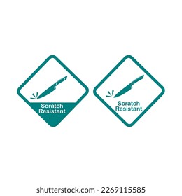 diseño del logotipo de la placa de resistencia a rasguños