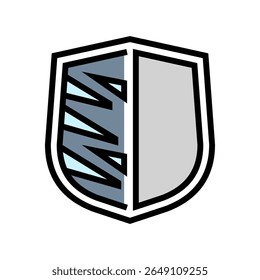 scratch resistant color icon vector. scratch resistant sign. isolated symbol illustration