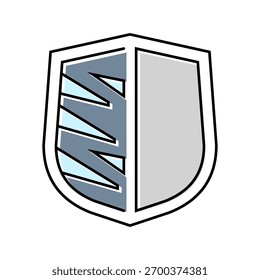Vector de icono de color resistente a los arañazos. signo resistente a los arañazos. ilustración de símbolo aislado