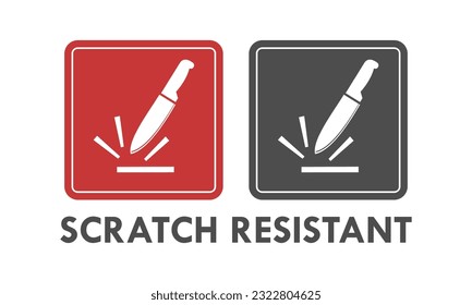 Scratch resistant design logo template illustration