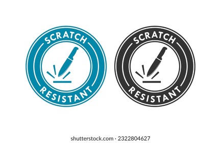 Scratch resistant design logo template illustration