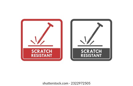 Scratch resistant design logo template illustration