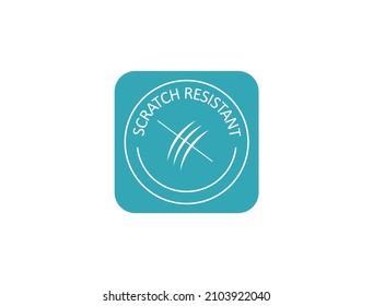 scratch resistant icon vector illustration 