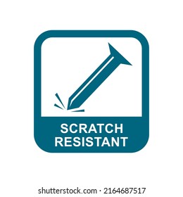 Scratch resistant with nail logo badge design