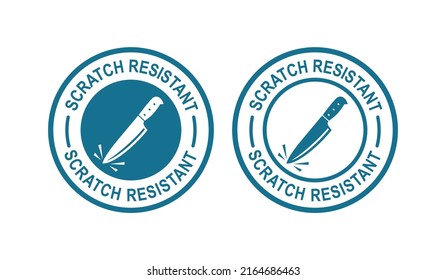 Scratch resistant vector logo design badge