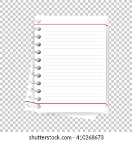scratch sheet of paper. eps10 vector
