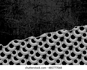 Scratch  Sketch Grunge  Overlay Texture ,  Grungy Effect . Seamless Circle Texture. Elements for Your Design. Eps10