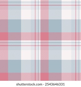 Rasca el fondo del tartán de la materia textil, comprobación inglesa de la tela del Vector. Largo patrón de cuadros textura sin fisuras en colores pastel y concha de mar paleta de colores.