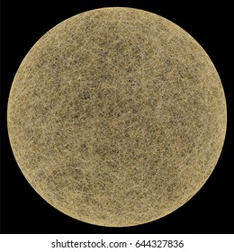 The scratch texture. Scratched sphere.Grunge effect. Scratched circle. Vector background.