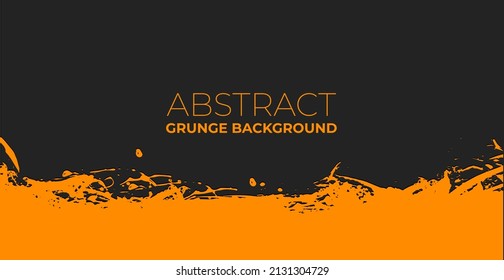 Scratch Urban Grunge Background. ornamento de garabato abstracto de pincel amarillo
