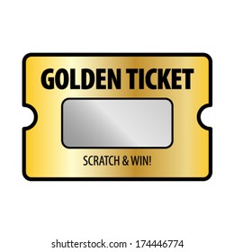 A scratch and win game card. The golden ticket.