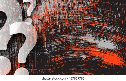 Scratched background and transparent question mark - Powered by Shutterstock - Get 15% off with code: PIKWIZARD15