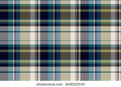 Scratched background vector texture, 2025 check seamless tartan. British plaid fabric textile pattern in white and black colors palette.