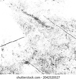 Scratched and Cracked Grunge Urban Background Texture Vector. Dust Overlay Distress Grainy Grungy Effect. Distressed Backdrop Vector Illustration. Isolated Black on White Background. EPS 10.