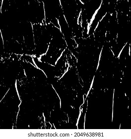 Scratched and Cracked Grunge Urban Background Texture Vector. Dust Overlay Distress Grainy Grungy Effect. Distressed Backdrop Vector Illustration. Isolated Black on White Background. EPS 10.
