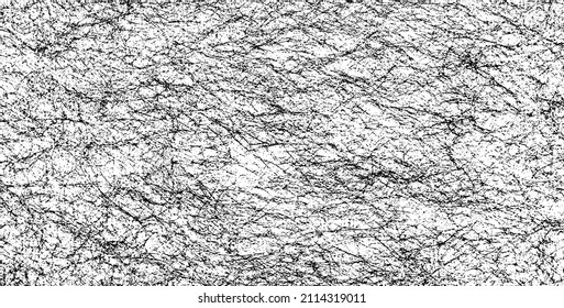 Scratched and Cracked Grunge Urban Background Texture Vector. Overlay Distress Grainy Grungy Effect. Distressed Backdrop Vector Illustration. Isolated Black on White Background. EPS 10.