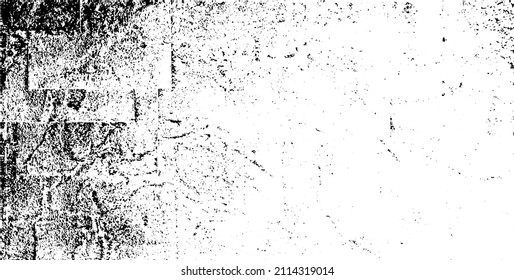 Scratched and Cracked Grunge Urban Background Texture Vector. Overlay Distress Grainy Grungy Effect. Distressed Backdrop Vector Illustration. Isolated Black on White Background. EPS 10.