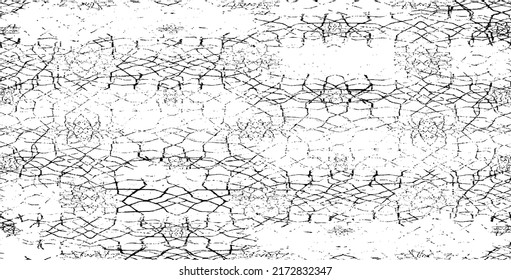 Scratched and Cracked Grunge Urban Background Texture Vector. Dust Overlay Distress Grainy Grungy Effect. Distressed Backdrop Vector Illustration. Isolated Black on White Background. EPS 10.