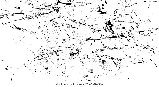 Scratched and Cracked Grunge Urban Background Texture Vector. Dust Overlay Distress Grainy Grungy Effect. Distressed Backdrop Vector Illustration. Isolated Black on White Background. EPS 10.